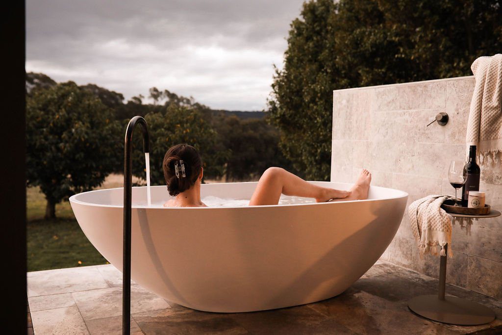 relaxing at accommodation